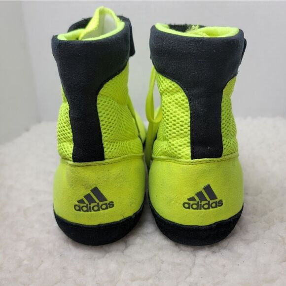 Vtg adidas  Combat Speed 4 Wrestling Mens Shoes Size 15 Neon Green Black 2015 main image 8
